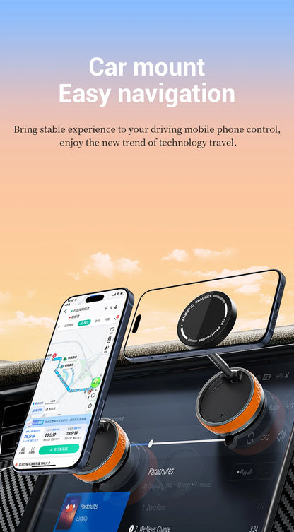360° Magnetic Vacuum Suction Cup Holder For IPhone