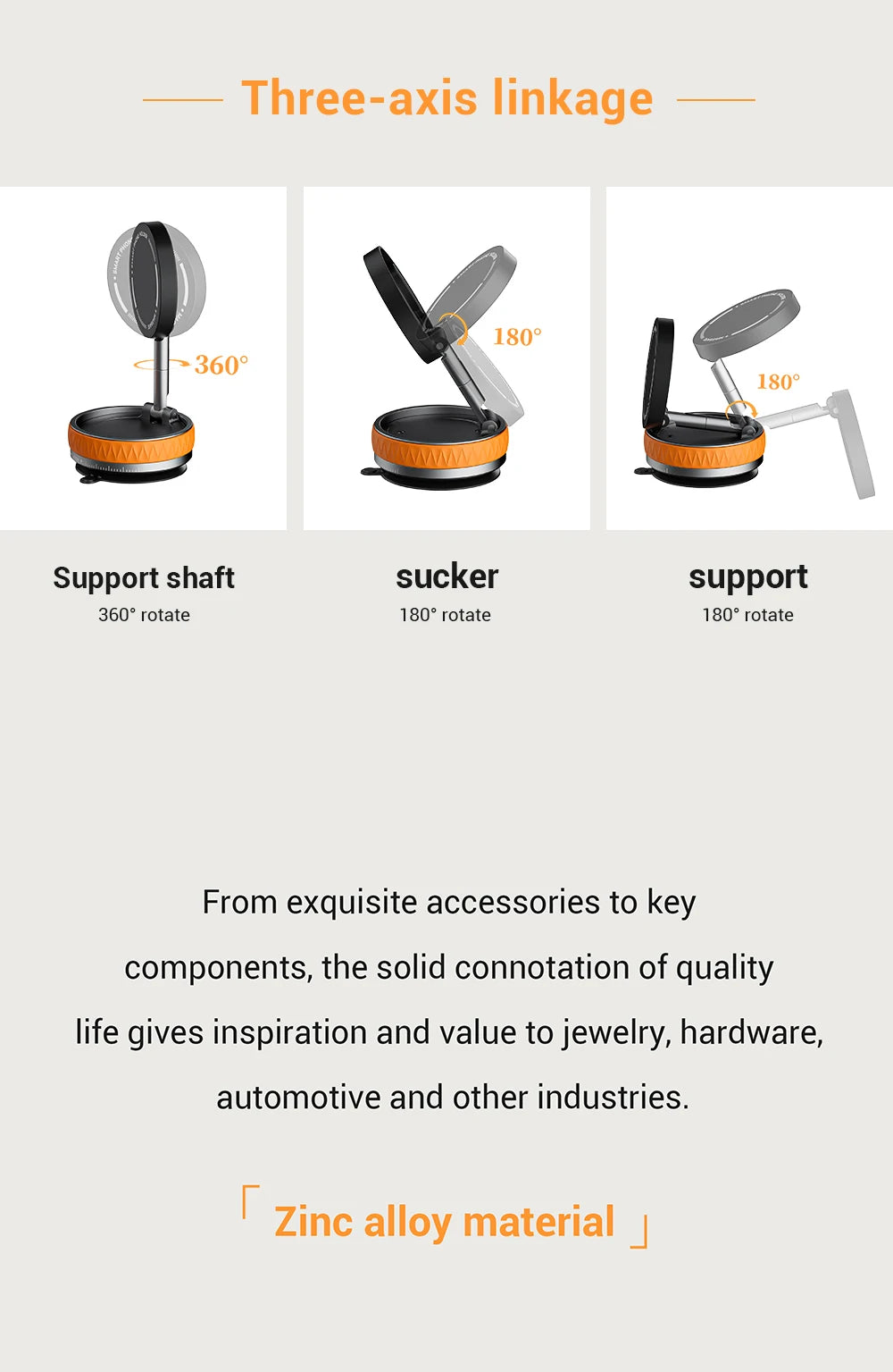 360° Magnetic Vacuum Suction Cup Holder For IPhone