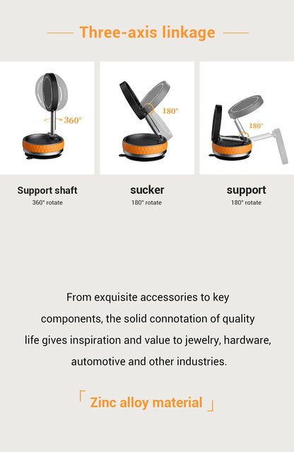 360° Magnetic Vacuum Suction Cup Holder For IPhone